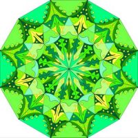 green mandala L