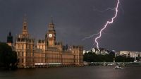 Houses of Parliament and Lightening