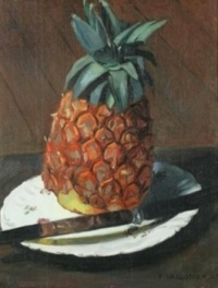 Pineapple Still Life ~ Felix Vallotton (Swiss-French, 1865-1925)