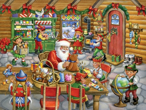 Solve Santa's Workshop jigsaw puzzle online with 352 pieces