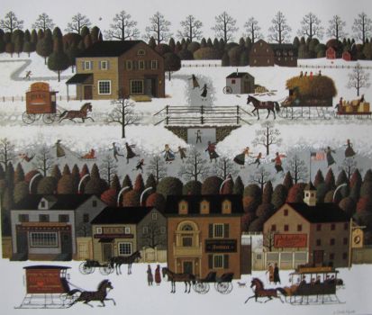 Solve {Charles Wysocki} Winter on the Land jigsaw puzzle online with 99 ...