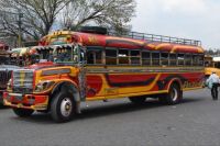 Guatemala chicken bus 2019