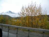 Wasilla down undeer rainclouds, Alaska