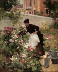 Victor Gabriel Gilbert The flower garden