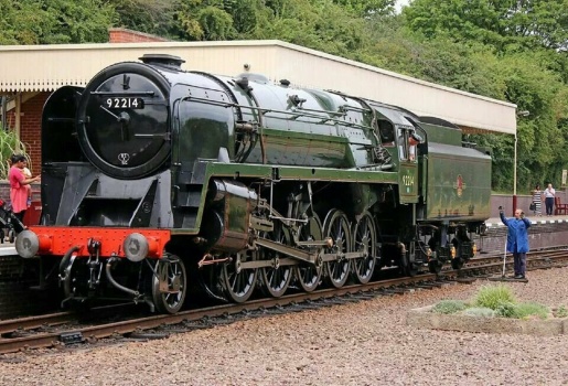 Solve BR Standard Class 9F 2-10-0 92214. jigsaw puzzle online with 247 ...