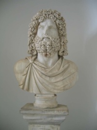 A Roman head in Libya.