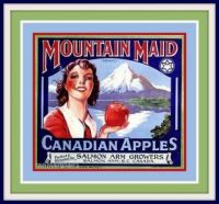 Canadian  Vintage Fruit Crate Labels