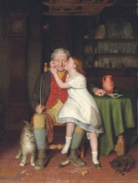 a kiss for grandpa