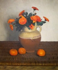 Félix Vallotton - Marigolds and Tangerines, 1924