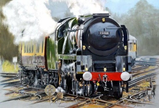 Solve SR Merchant Navy Class 4-6-2 35028 Clan Line. jigsaw puzzle