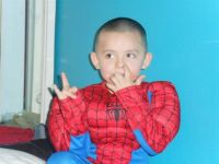 Spiderman Andre picking his nose