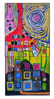 by Friedensreich Regentag Dunkelbunt Hundertwasser -  MOUNTAIN CLIMBING WINDOWS
