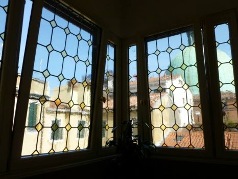 Leadlight window in Venice