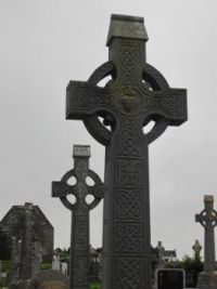 CELTIC CROSSES - DONAGHPATRICK CEMETRY -  IRELAND