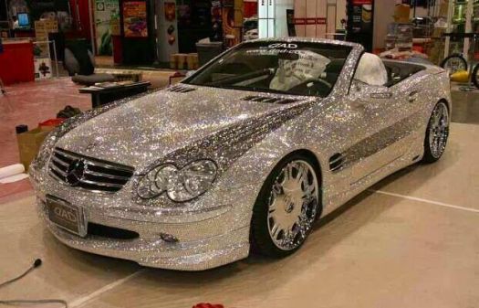 Blinged out car