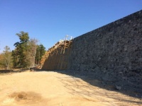 2016 Adventist Hospital, White Oak, Maryland, USA, retaining wall under construction