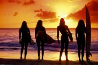 Best Friends Surfing