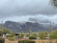 Snow on Superstitions 2-23-2022