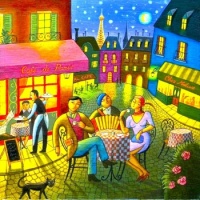 Evening in a Cafe
