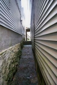 Alley in Bar Harbor, Maine