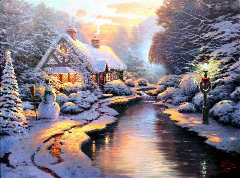 Jigsaw Puzzle | A Cold Winters Night | 130 pieces | Jigidi