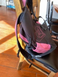 My backpack on a chair