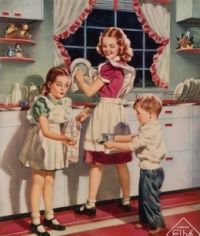 Vintage Family Scene