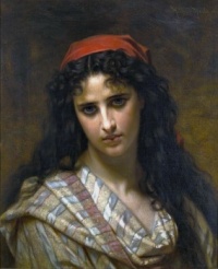 Hugues Merle (1823-1881) - A Rare Beauty, 1871