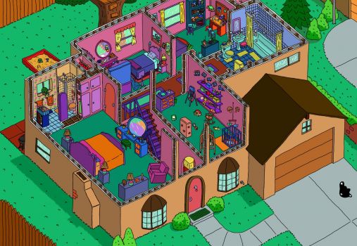 The Simpsons House layout