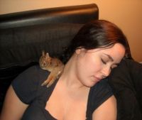 I always sleep better with a bun on my shoulder