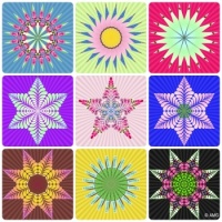 Kaleido Stars From Shirley's Pink Rose And Lace