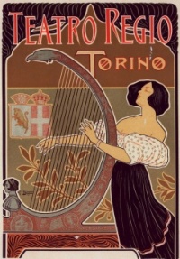 Woman Playing Harp