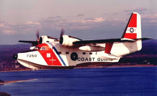 HU-16E from CGAS Cape Cod in flight