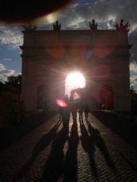 Brandenburg Gate Sun