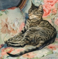 Norbertine von Blessern Roth - Lying Cat, 1920