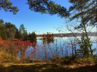 Calm lake on a peaceful autumn day