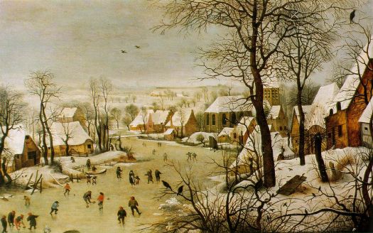 Bruegel winter landscape