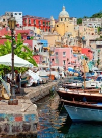 Corricella, Procida Island, Bay of Naples, Italy