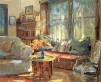 Colin Campbell Cooper (American, 1856–1937), Cottage Interior