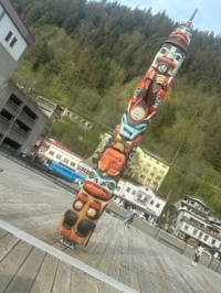 Totem pole , Downtown Juneau, Alaska