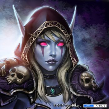 Solve Lady Sylvanas Windrunner jigsaw puzzle online with 169 pieces