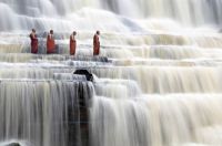 Meditating Monks Pongour Falls