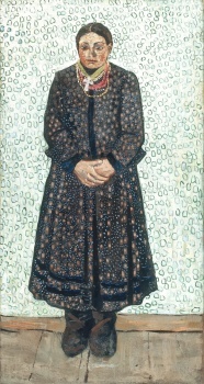 Volodymyr Burliuk (Ukrainian, 1886–1917), Ukrainian Peasant Woman (1910–1911)