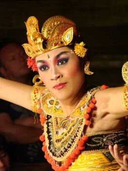 Balinese Dance - a young male dancer plays a young prince.