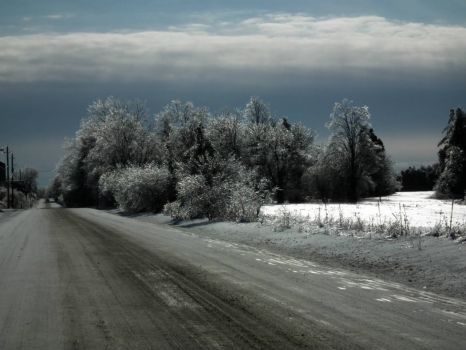 Country roads of Ontario + ice #10