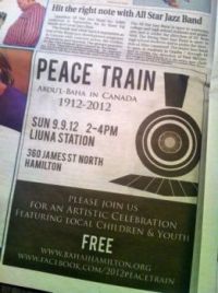 The Peace Train is coming!
