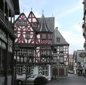 Crooked Buildings Bacharach Germany