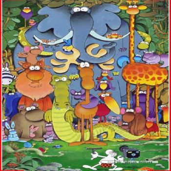 Solve mordillo-by-heye jigsaw puzzle online with 100 pieces