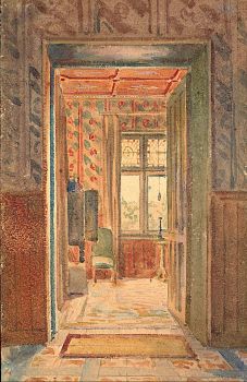 The Entrance Hall of Pugin's House at Ramsgate, 1849, A W N Pugin