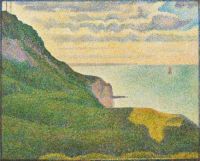 Georges Seurat seascape_at_port-en-bessin,_normandy